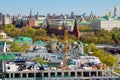 Top view of the reconstruction of an old building Royalty Free Stock Photo