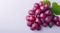 Top View Red Grape Fruit Isolated White Background Royalty Free Stock Photo