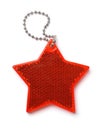 Top view of red star safety reflector