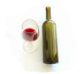 Wine glass , bottle Royalty Free Stock Photo