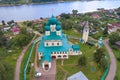 Top view of the Resurrection Cathedral. Tutaev