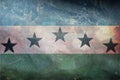 Top view of retro flag of Firestone, Colorado, untied states of America with grunge texture. USA travel and patriot concept. no