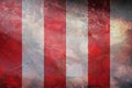 Top view of retro flag Grez Doiceau , Belgium with grunge texture. Belgian patriot and travel concept. no flagpole. Plane design,