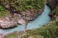 Top View of River in Leutasch Gorge