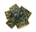 Top view of roasted dried seaweed sheets gim Royalty Free Stock Photo