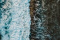 Top view on rocks under water Royalty Free Stock Photo