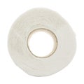 Top view roll of toilet paper