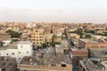 Top view of the rooftops of modern Giza. Poor neighborhoods in Cairo. Egypt. cairo cityscape view