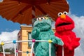 Top view of Rosita and Elmo in Sesame Street Party Parade at Seaworld 4 Royalty Free Stock Photo