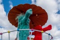 Top view of Rosita and Elmo in Sesame Street Party Parade at Seaworld 9 Royalty Free Stock Photo