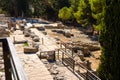 Top view of ruins of Knossos Palace in Crete, Heraklion, Greece Royalty Free Stock Photo