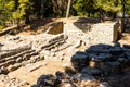 Top view of ruins of Knossos Palace in Crete, Heraklion, Greece Royalty Free Stock Photo
