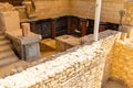 Top view of ruins of Knossos Palace in Crete, Heraklion, Greece Royalty Free Stock Photo