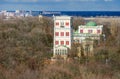 Top view of Rumyantsev-Paskevich Palace, Gomel, Belarus Royalty Free Stock Photo