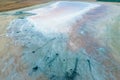 Top view of the salt lake mud sources. External similarity with craters.