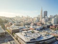 Top view San Francisco financial district and Jackson Square fro Royalty Free Stock Photo