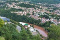 The top view of Sarajevo city from Yellow Fortress Yellow Bastion, Zuta Tabija