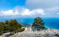 Top view of beautiful mesmerizing scenic panorama Royalty Free Stock Photo