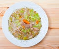 Top view of Scotch broth Royalty Free Stock Photo