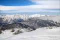 The top view of Seefeld ski region