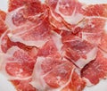 Serrano ham plate tapas Royalty Free Stock Photo