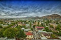 Top view of Shamakhi city.Background Nature Azerbaijan Royalty Free Stock Photo