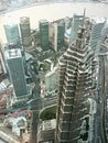 Top view shangai Royalty Free Stock Photo