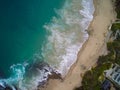 Top view of Shaws Cove, Laguna Beach, California. Royalty Free Stock Photo