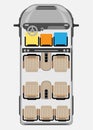 Seat Map of Passenger Big Van Car Royalty Free Stock Photo