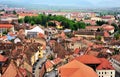 Top view of Sibiu historical centre