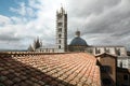 Top view at Siena cathedral (Duomo) Royalty Free Stock Photo