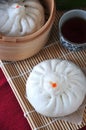 Top view of Siopao Chinese Bun Royalty Free Stock Photo