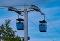 Top view of Skyride at Busch Garden. Royalty Free Stock Photo