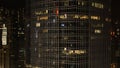 Top view of the skyscrapers in the big city at night. Stock. Great view of the city at night Royalty Free Stock Photo