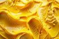 Top view of soft mango sorbet surface Royalty Free Stock Photo