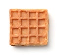 Top view of soft square waffles sandwich Royalty Free Stock Photo