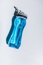 top view of sports bottle with water