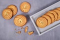 Top view of Spritz biscuits Royalty Free Stock Photo
