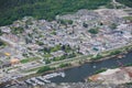 Top view of squamish town Royalty Free Stock Photo