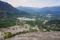 Top view of squamish town Royalty Free Stock Photo