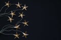 Star shaped Christmas lights Royalty Free Stock Photo