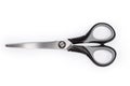 Top view of stationery scissors on a white background Royalty Free Stock Photo