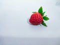 Top view of strawberries isolated on white background, Lots of strawberries and white background,. Ripe berries Royalty Free Stock Photo