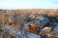 The top view on surburb of city of Chelyabinsk Royalty Free Stock Photo