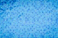 Top view swimming pool bottom caustics ripple and flow with wave Royalty Free Stock Photo