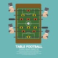 Top View of Table Football