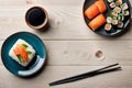 Top view table of sushi Royalty Free Stock Photo