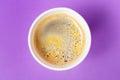 Take-out coffee americano in opened thermo cup Royalty Free Stock Photo