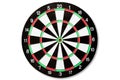 Top view of Target dart board. Business target or goal