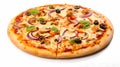 Top view tasty traditional Italian pizza. Copy space for your logo Royalty Free Stock Photo